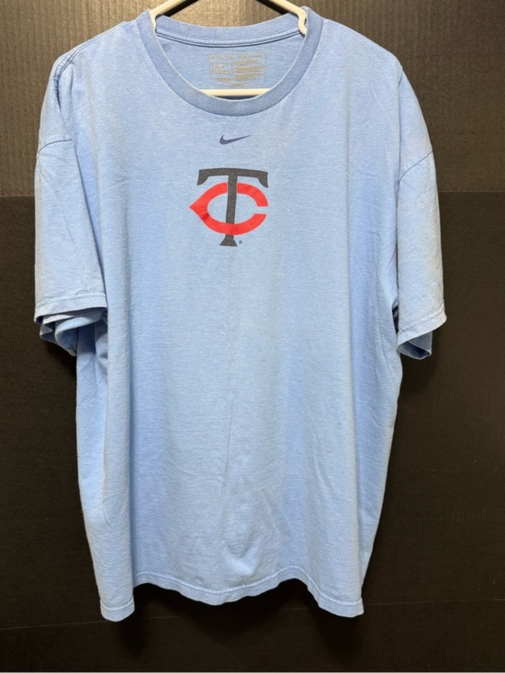 🪁Nike Team Cooperstown Collection Light Blue MN Twins MLB T-shirt